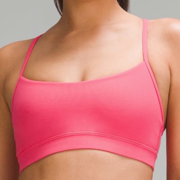 LULULEMON FLOW Y BRA GLAZE PINK COLOR SIZE 10 NWT - Picture 3 of 9